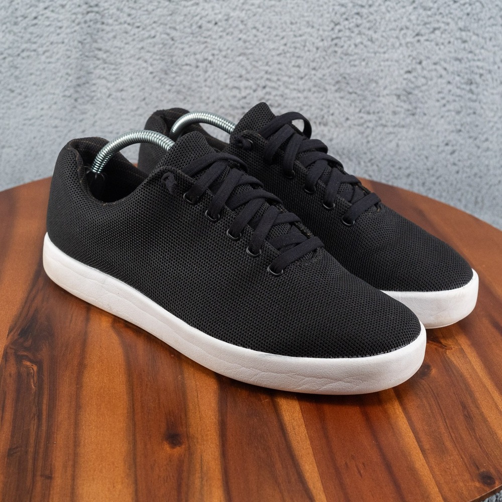 Atoms Model 000 Black White Mesh Low Top Sneakers Mens 10.25 Wmns 11.75
